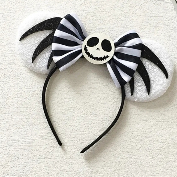 Jack Skellington mickey ears headband - Picture 1 of 1